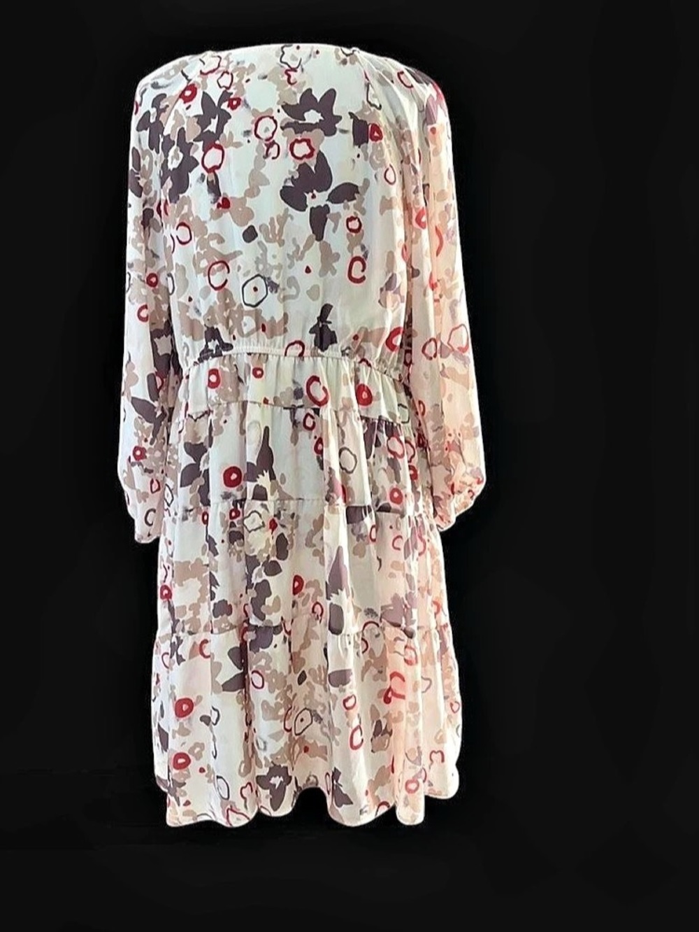 Abstract Print Boho Dress XL - Picture 2 of 5